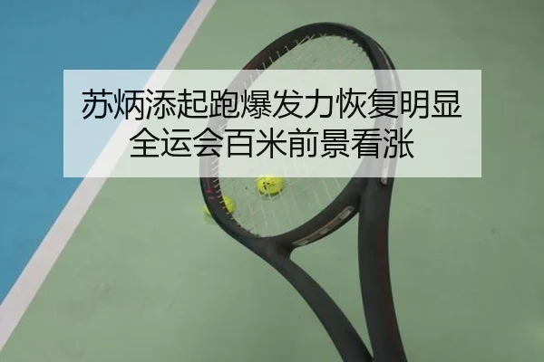 苏炳添起跑爆发力恢复明显 全运会百米前景看涨